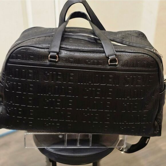 Steve Madden BZiva Logo Weekender- Black - Picture 8 of 10
